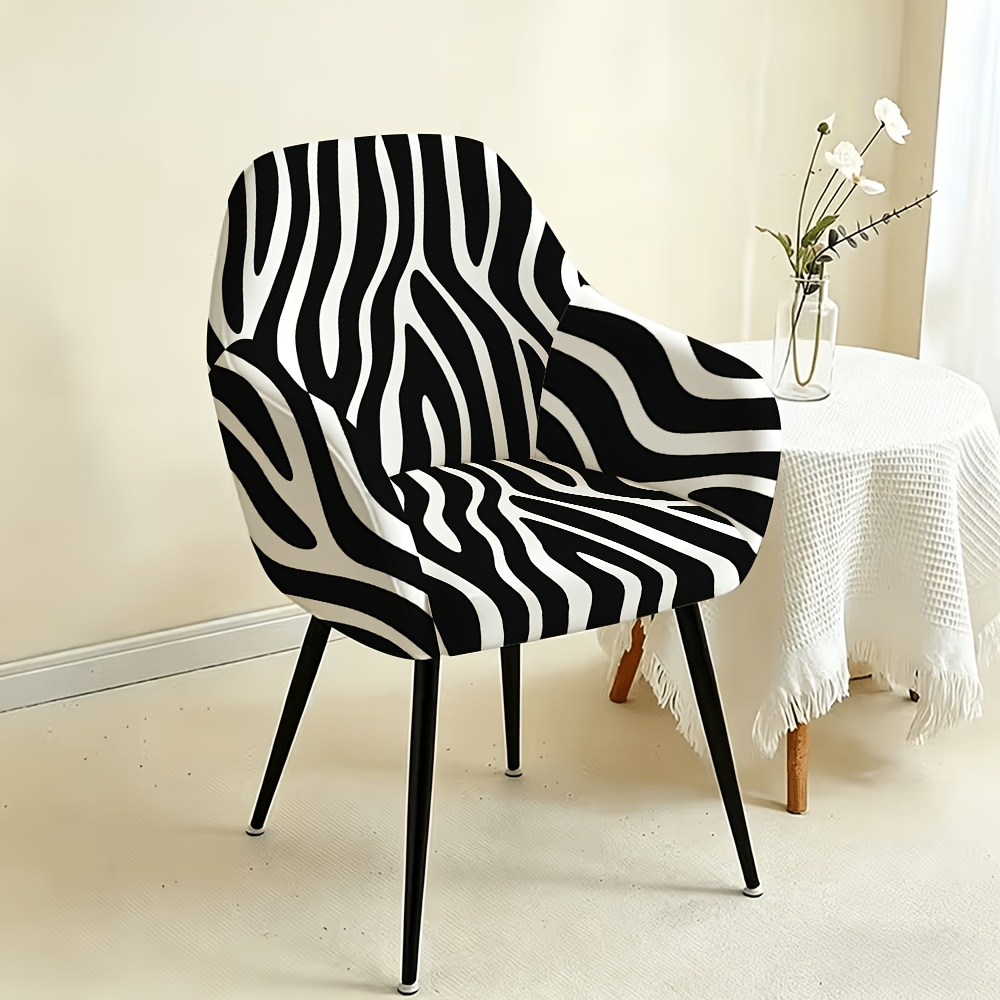 TEMU 1 lot de housses de fauteuil et élégantes à motif de avec de et de rayures de style plat 2D, housses de fauteuil de détente pour une personne de