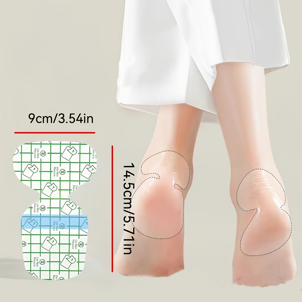 5 Pair Soft PVC Material Invisible Hydrating Heel Patches