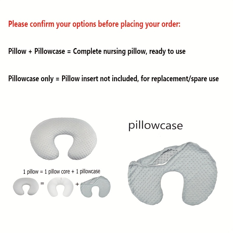 Nursing pillow, pillowcases can be purchased separately - Soft, breastfeeding support pad, suitable for baby feeding and baby care, detachable and washable cover, suitable for male or female infants