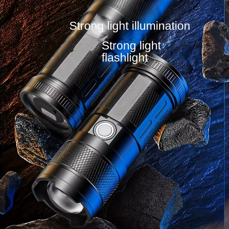 Linternas LED recargables de alta potencia, lámpara de distancia portátil,  reflector, linterna potente, linterna resistente al agua, luz de Camping