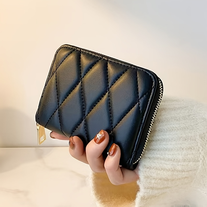 Image of [2 Colors From] New Handmade Wallet, Short Style, Single Zipper, Hand-held Wallet, Card Bag, Coin Purse, Id Bag, Card Bag