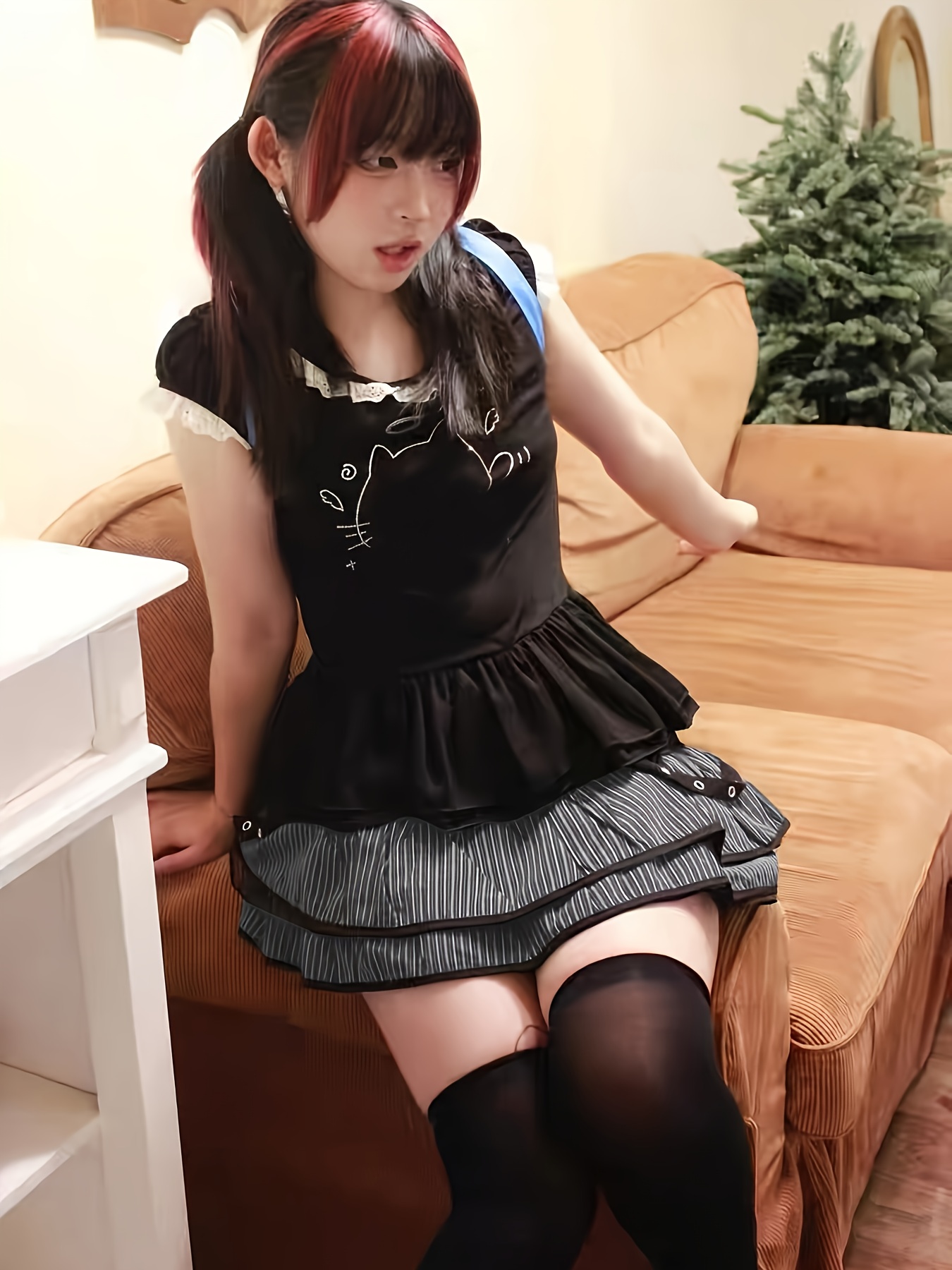 xy korean black puffy skirt y2k aesthetic spicy Temu United Kingdom