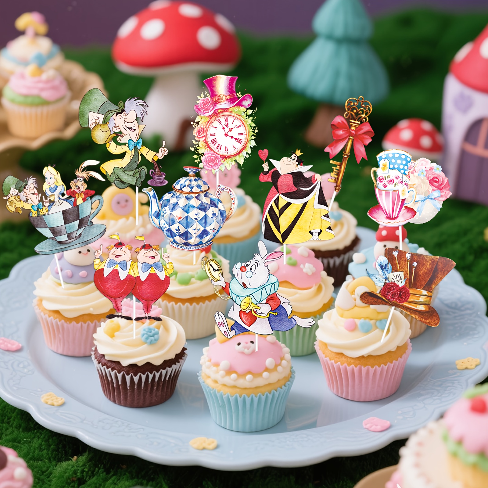 cake decoration alice cupcake Temu Bahrain