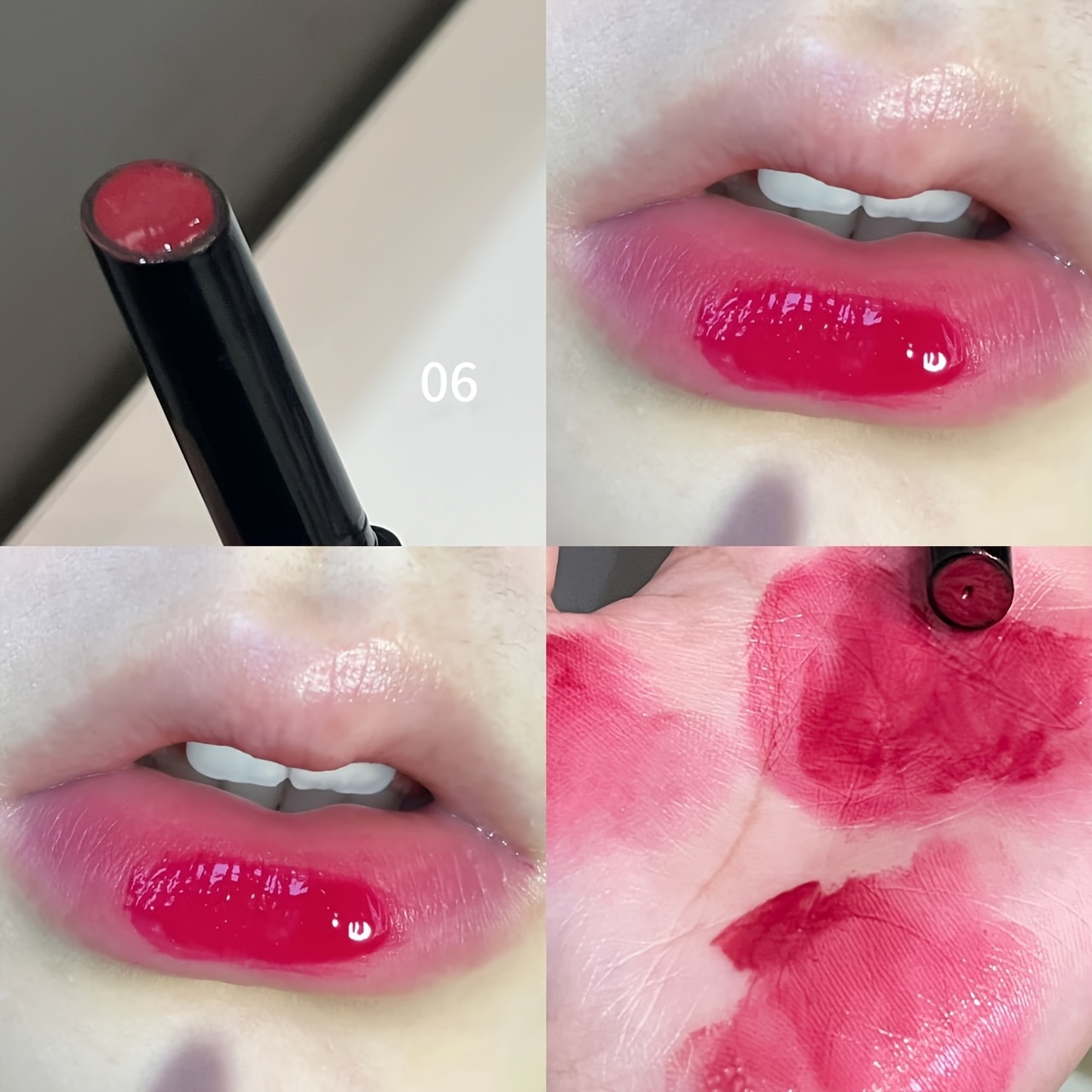 spegelglans läppstift, volumiserande läppkontur, naturlig makeup effekt, kombination hårbotten, vuxen, & röd ton, alla hjärtans dag present - beauty & health - Temu Sweden