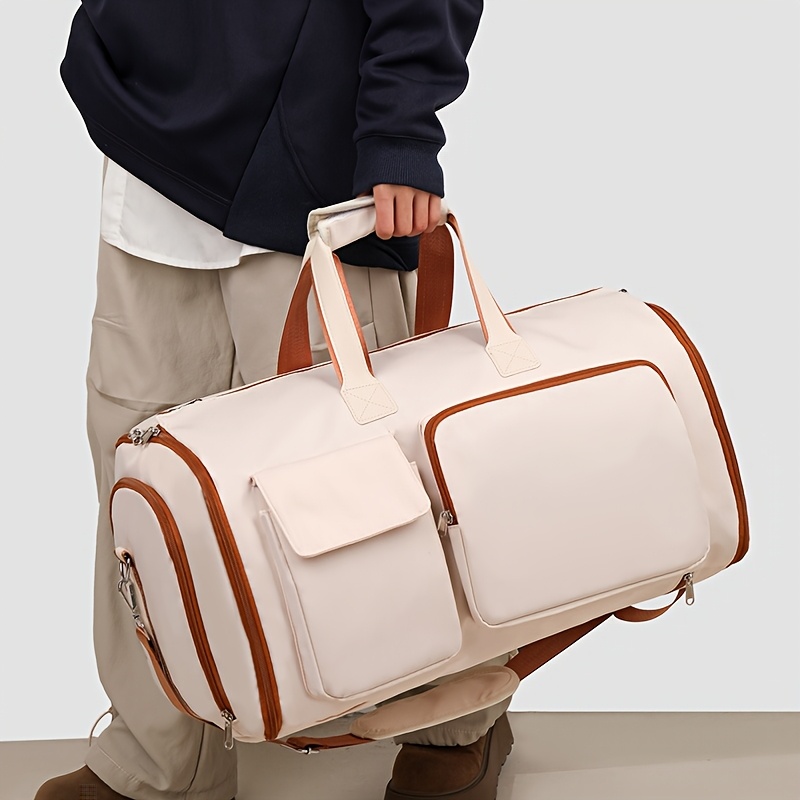 Moqueta de Nylon para Mujer, Bolso Multifuncional con Compartimento Separado Seco/Húmedo y Diseño de Zona para Zapatos, Mochila de Viaje con Muchas Bolsillos Ideal para Negocios y Viajes