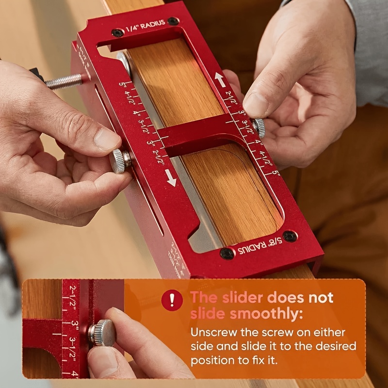 TEMU Heavy Duty Aluminum Hinge Mortising System, Professional Router Template Jig For Door Installation, Adjustable Cnc-machined Hinge Routing Kit