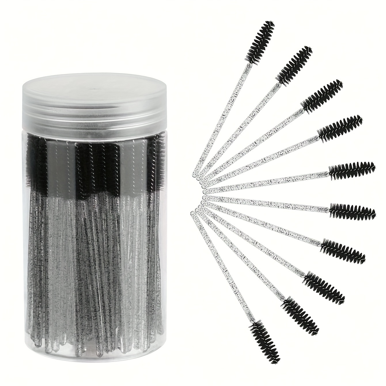 50pcs Disposable Eyelash & Eyebrow Brushes Mascara Wands
