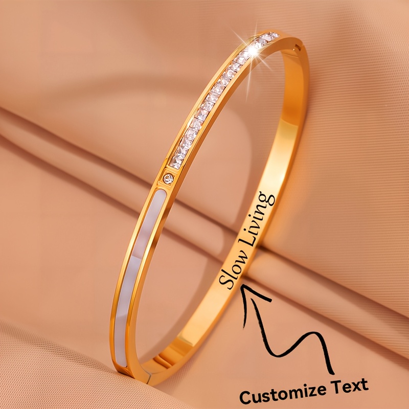 Custom Stainless Steel Bracelets, Commemorative Friendship Gifts