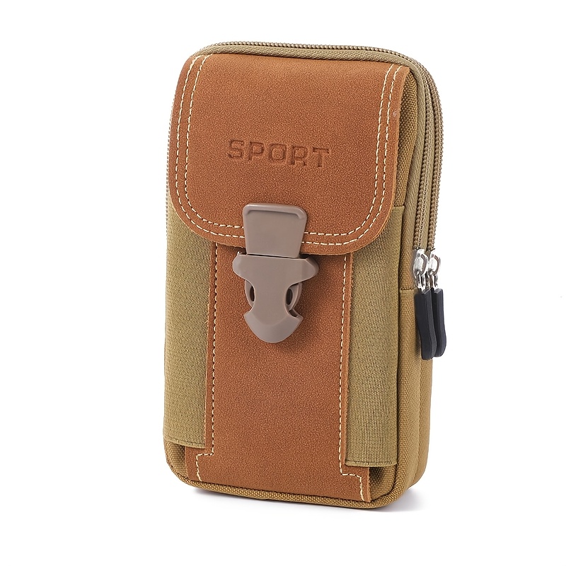 Unisex Belt Pouch Mobile Phone Bag, Tactical Waist Pack
