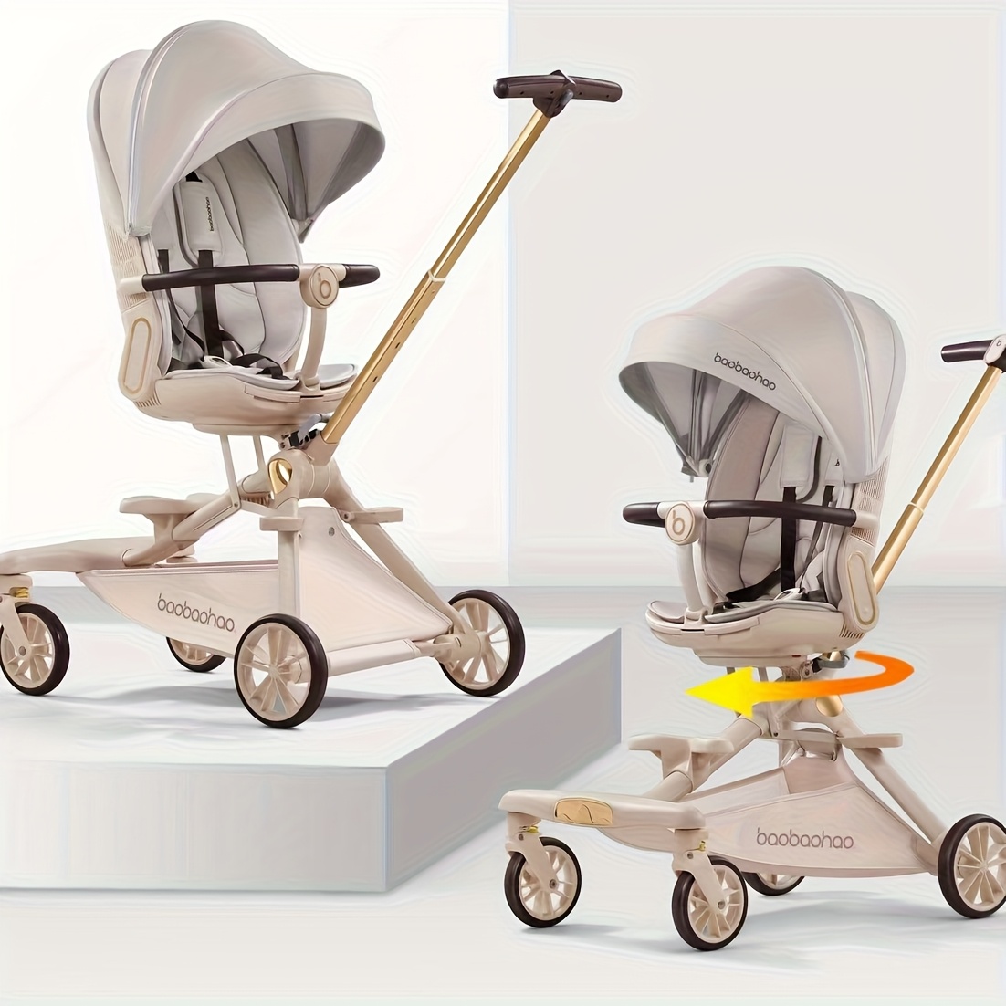 Authentischer Baby Good V16 Kinderwagen mit hoher Sicht, zweirichtungs- *