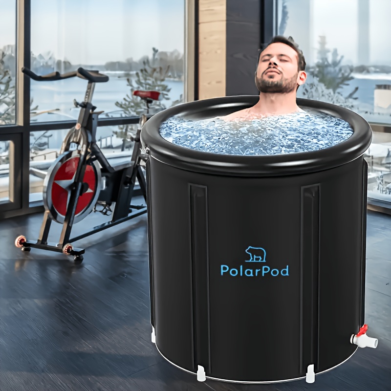 Prenosna zložljiva kad za odrasle, kad za namakanje za vroče SPA in ledeno kopel, zložljiva majhna kad za kopanje, 7-plastna izolirana prenosna