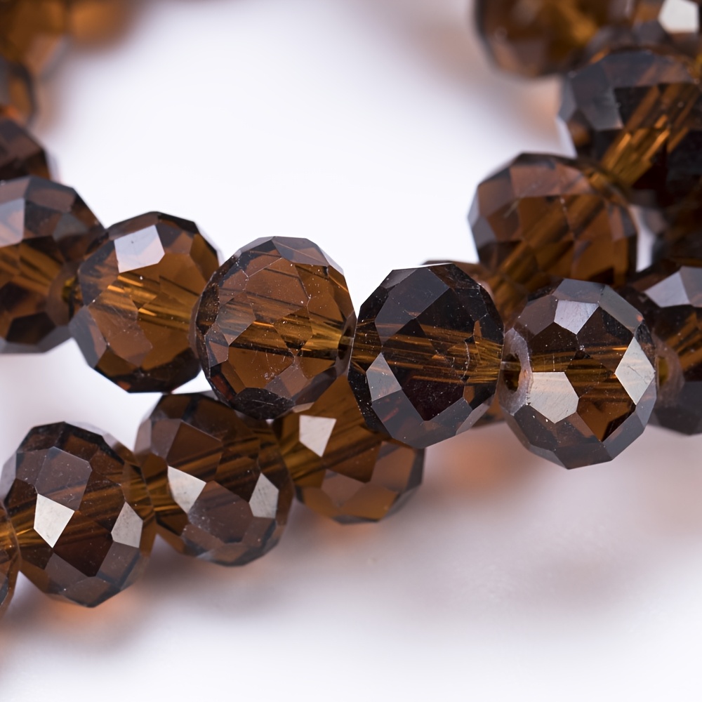200 Amber Glass Beads for Jewelry Making