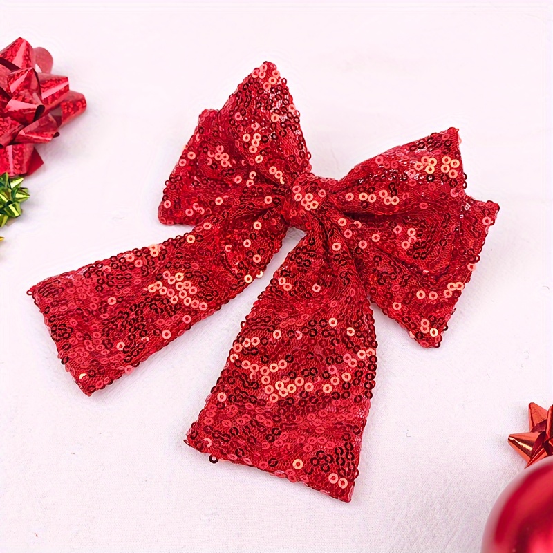 

Red Bow - Barrette , For Christmas & New 's Parties,