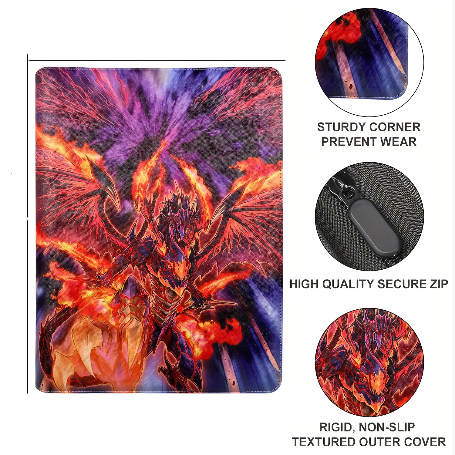 hard case card binder Trading Card Binder 9-Pocket – Holds 324 Cards Purple main image 0