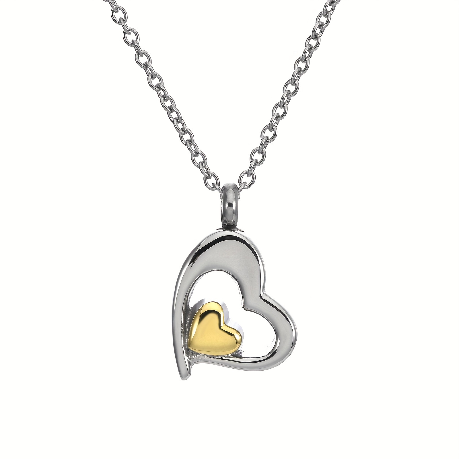 Stainless Steel, Ash Necklace, Memorial Pendant