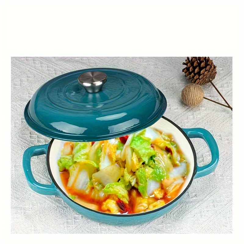 versatile non stick cast   enamel   for seafood soups ideal for home kitchens details 3