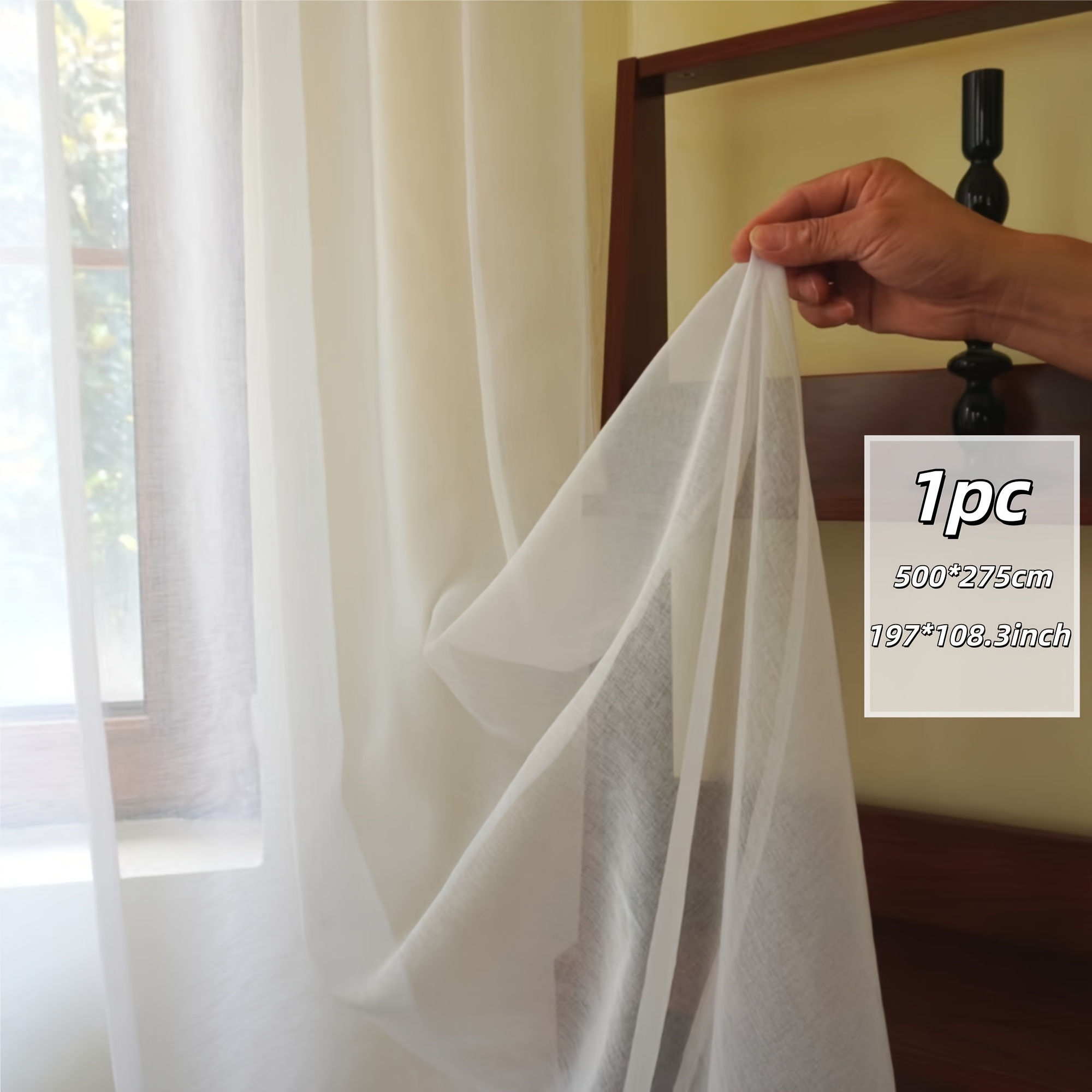 TEMU A- Set Of Exquisite Curtains With Strong Verticality And Good Fabric Feel, Perfectly Integrated With Window Decoration, Suitable For: (bedroom,
