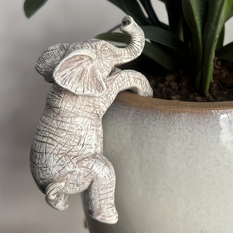 

Hanging Flower Pot Elephant Gift Home Balconygarden Animal Decoration Sculpture Flower Pot Decoration, Roomdecoration, Aesthetic Room Decoration, Bedroom Decoration, , House Decoration