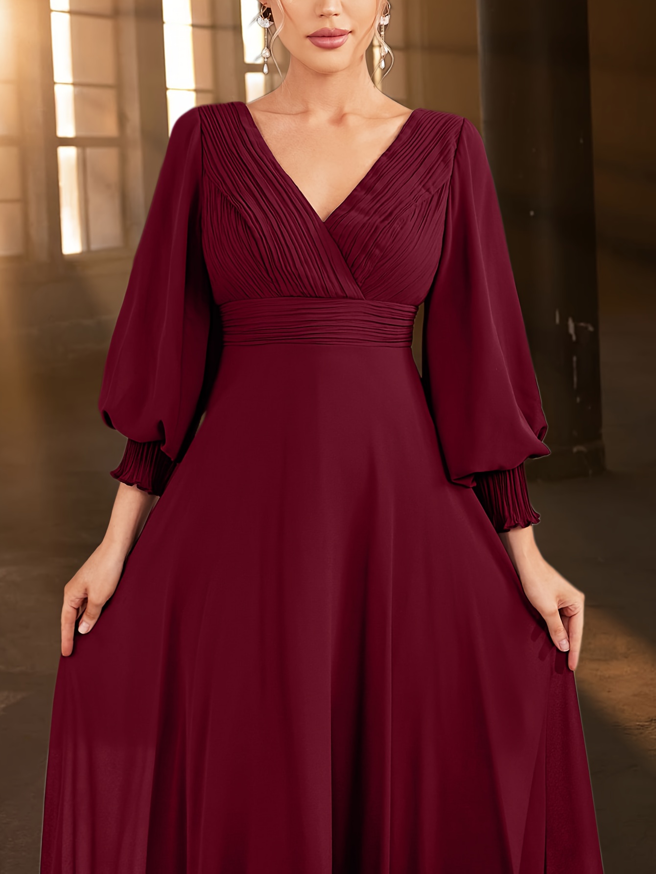princess polly baby blue dress Blumarine Faux Patent Leather Dress in Burgundy main image 1