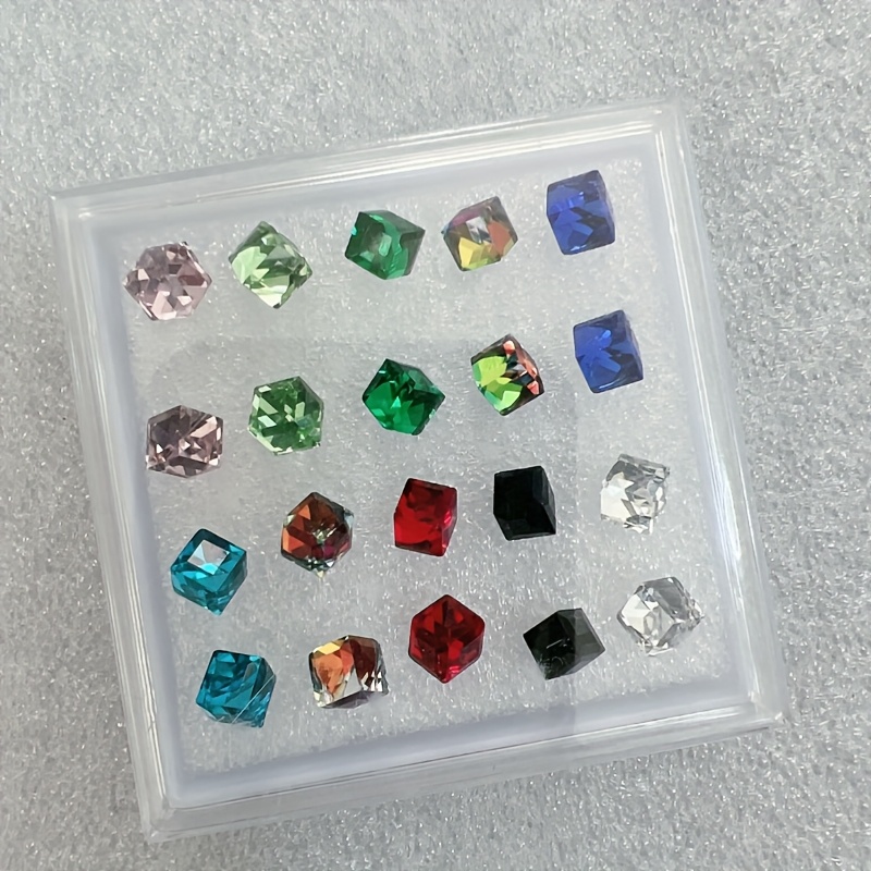 20sets Resin Crystal Earrings, Plastic Ear Studs, Hypoallergenic Earring For Sensitive Ears