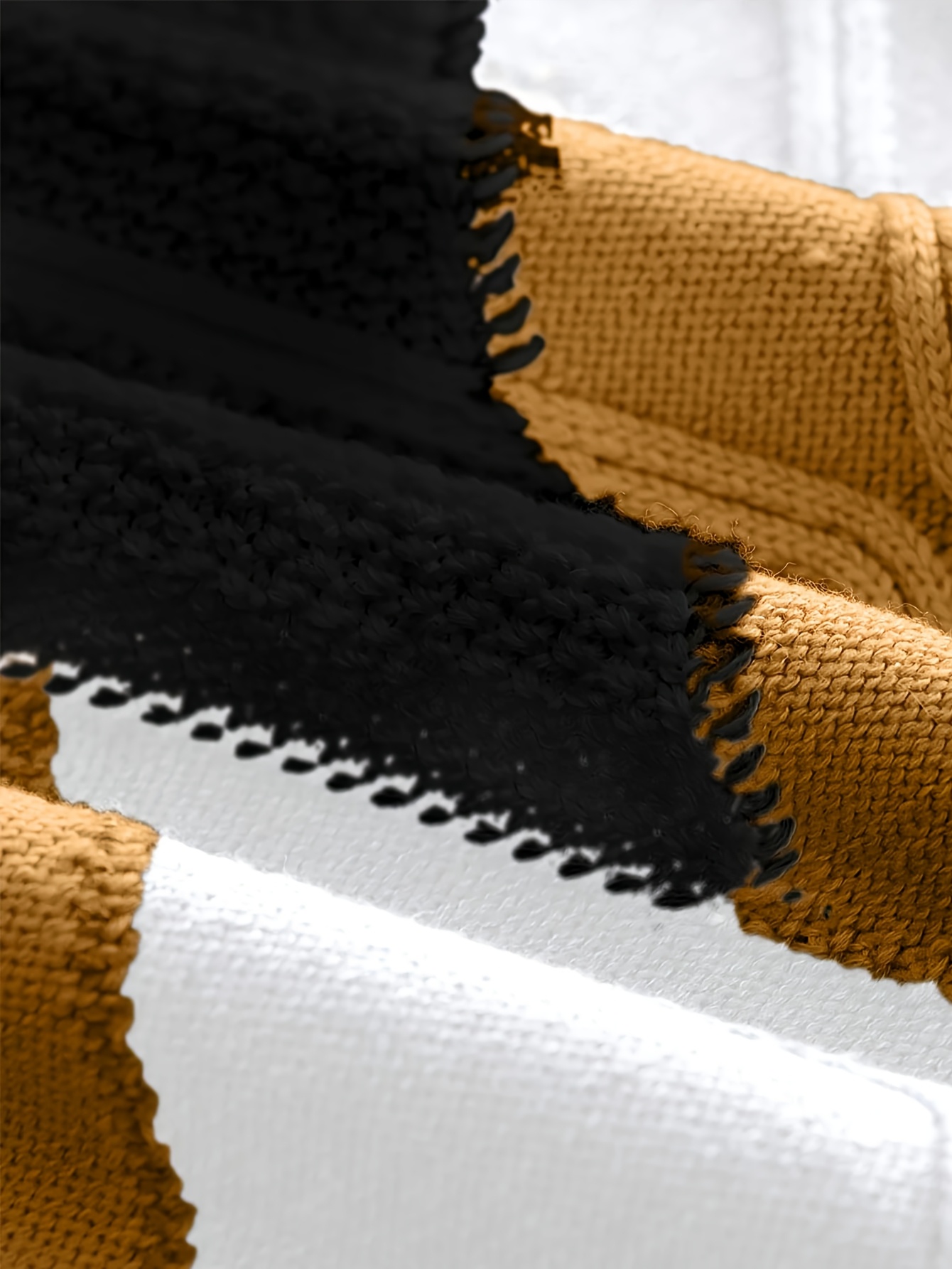 Men'S New Color-Blocked High-Neck Long-Sleeve Retro College-Style Knitted Base Layer for Casual Autumn And Winter - Image 7