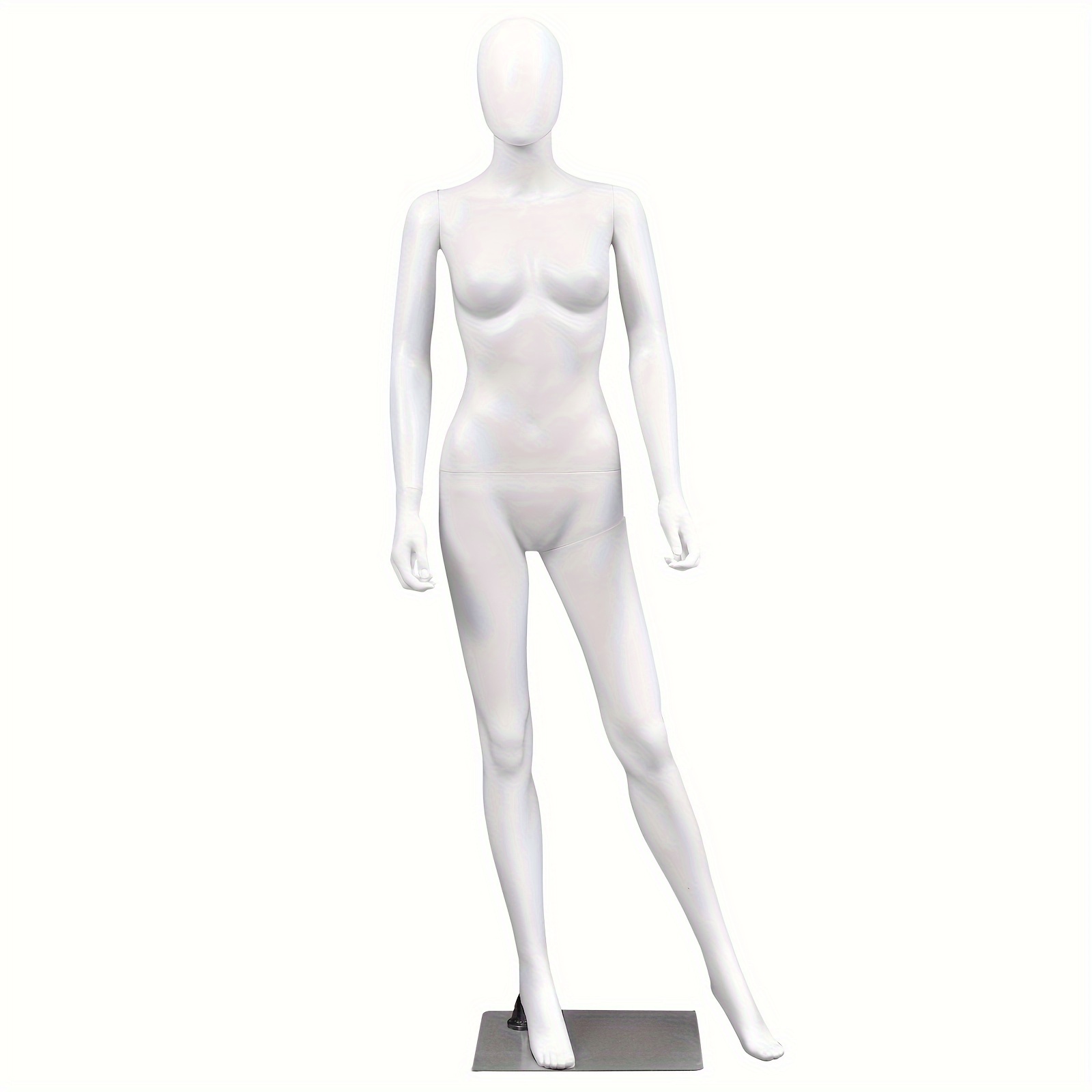 

1pc 5.8ft Female Mannequin, Plastic Full Body Dress Form Display With Base