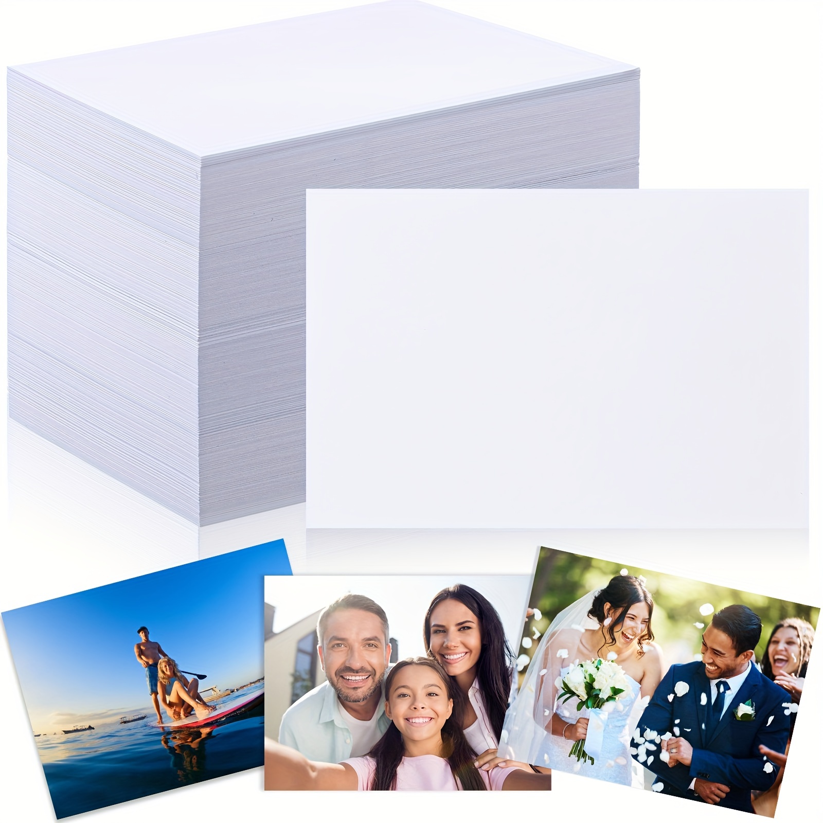 

800 Sheets Double Sided Photo Paper 54 Lbs 9.5mil 200gsm Photo Paper Photo Paper For Printer Photo Paper For Printing Printer Making Photo Greeting Card Art Printing (4 X 6 Inch)