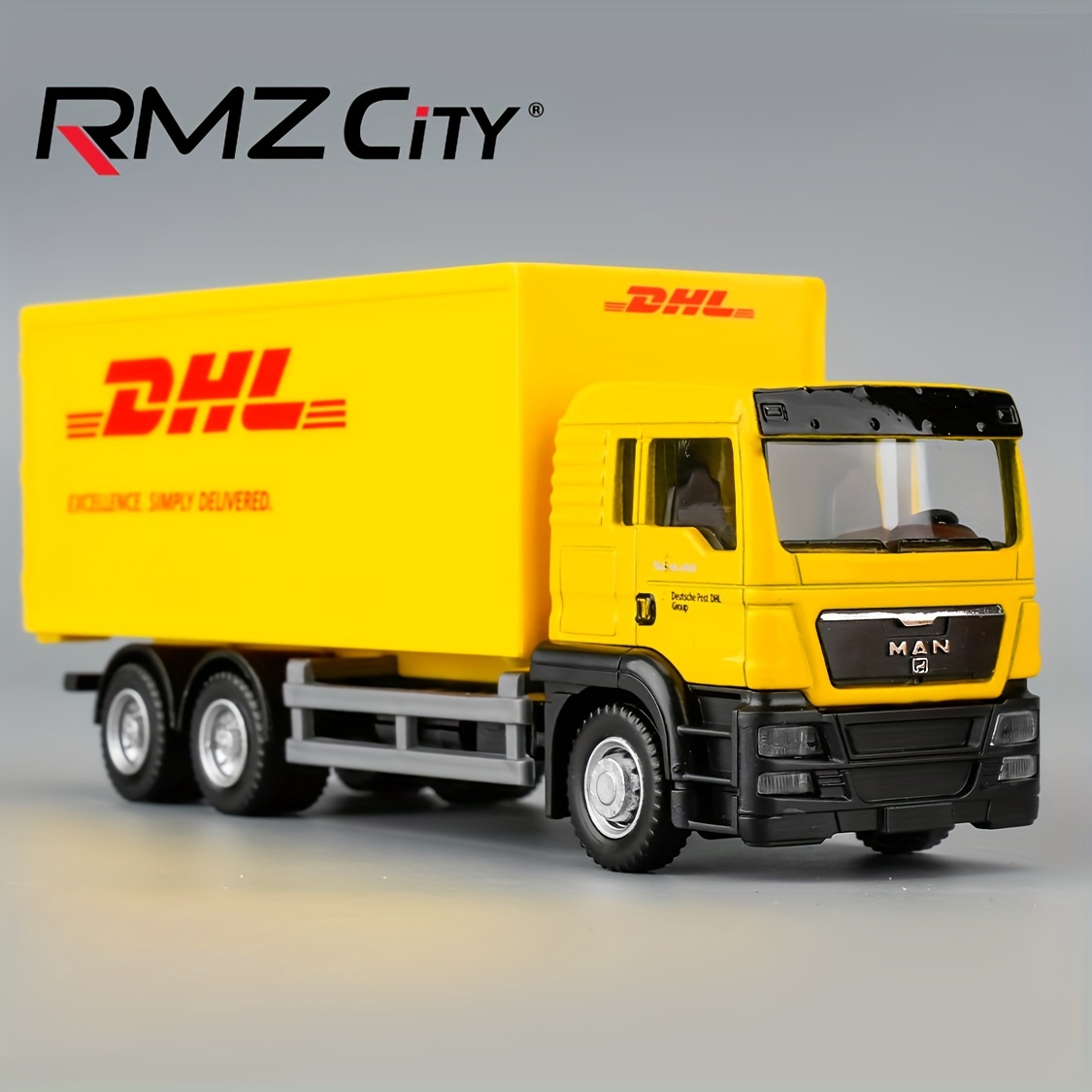 

Compatible For Dhl Container Truck Car Model Toy Cars, Zinc Alloy Die-cast Vehicles Kid Toys For Boy Girl Gift