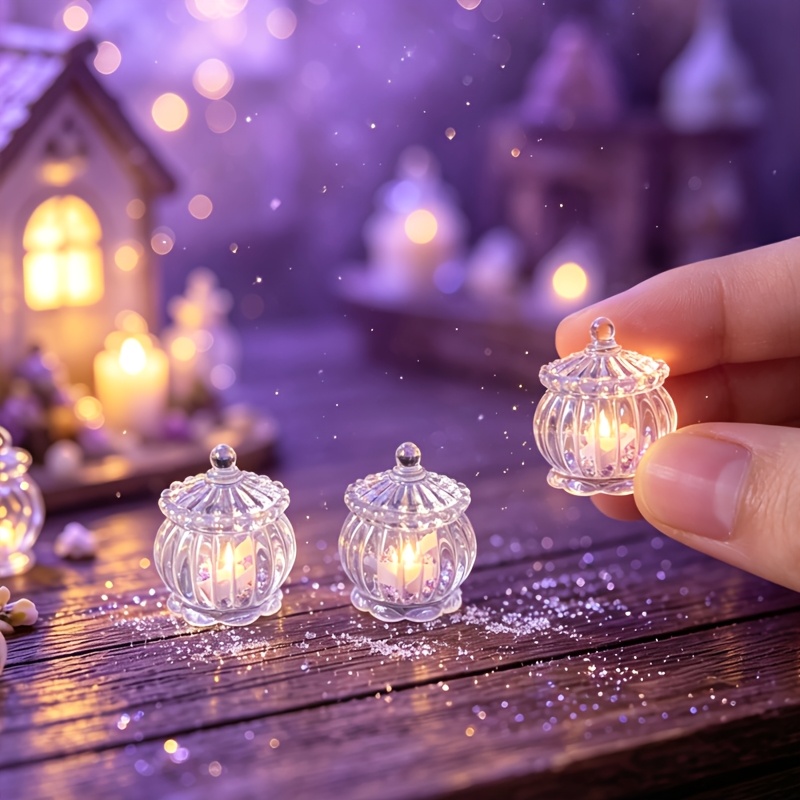 TEMU Set di 3 mini bottiglie dei desideri per decorazione casa delle bambole in miniatura (vuote), mini oggetti di per fotografia adatti a tutti gli