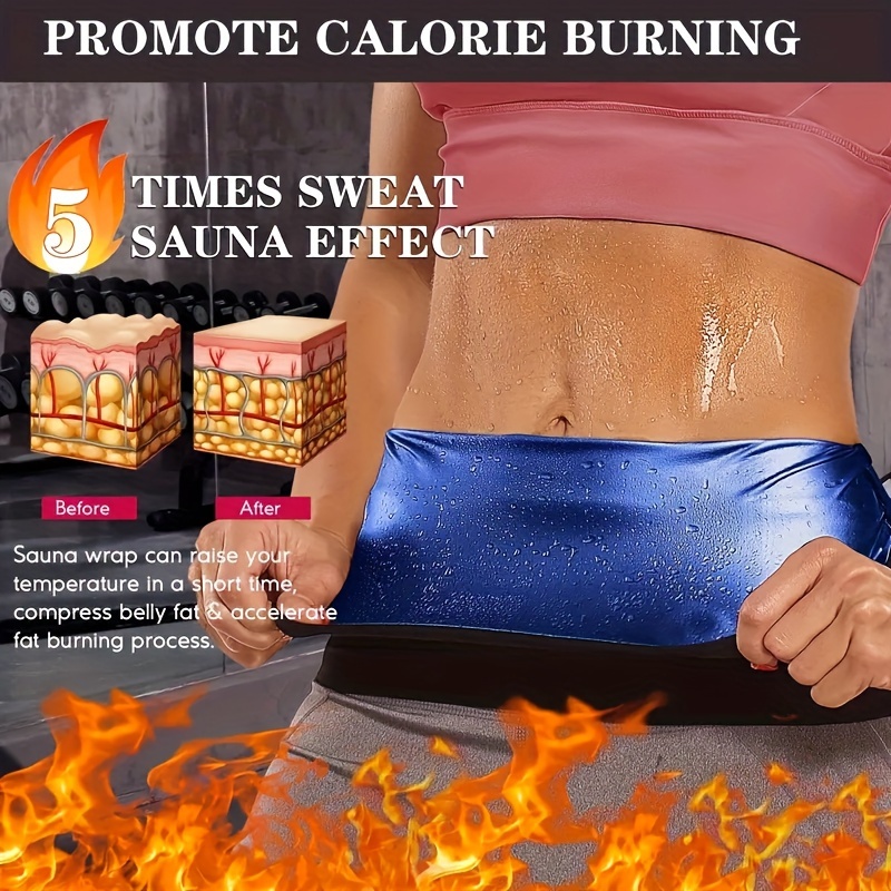 

Women's Sweat Enhancer Waist Trainer Belt, Slimming Waist Wrap, Fitness Workout Adjustable Sweat Band, Tummy Control Fat Burning Waist Shaper