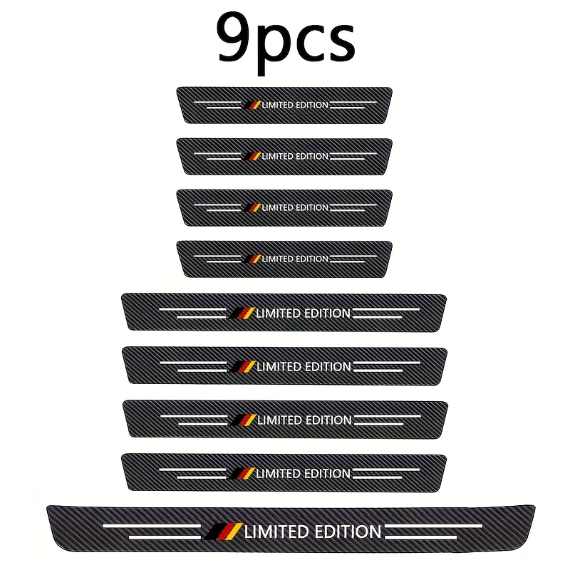 E-shop 9-teiliger Universal-Autoschwellen-Schutz, PVC-Material, Anti-Kratz- und Kollisions-Schutz, Einfache Installation, Passend Für Alle