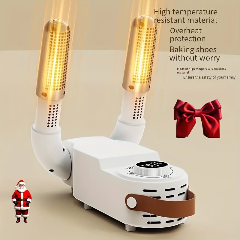 Secador de zapatos y botas eléctrico de secado rápido y desodorizante - Portátil silencioso con temporizador inteligente/apagado automático, flujo de aire 3D y calentador de zapatos, diseño plegable para botas de trabajo, botas de esquí, guantes, gorros (enchufe europeo 220V), cuidado de calzado, electrodoméstico compacto, materiales de alta calidad, equipo para deportes de invierno - Imagen 9