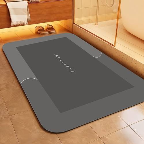 1 absorbent bath mat quick dry non slip floor mat soft and comfortable bathroom rug suitable for bathroom shower laundry room bedroom living room door mat kitchen mat