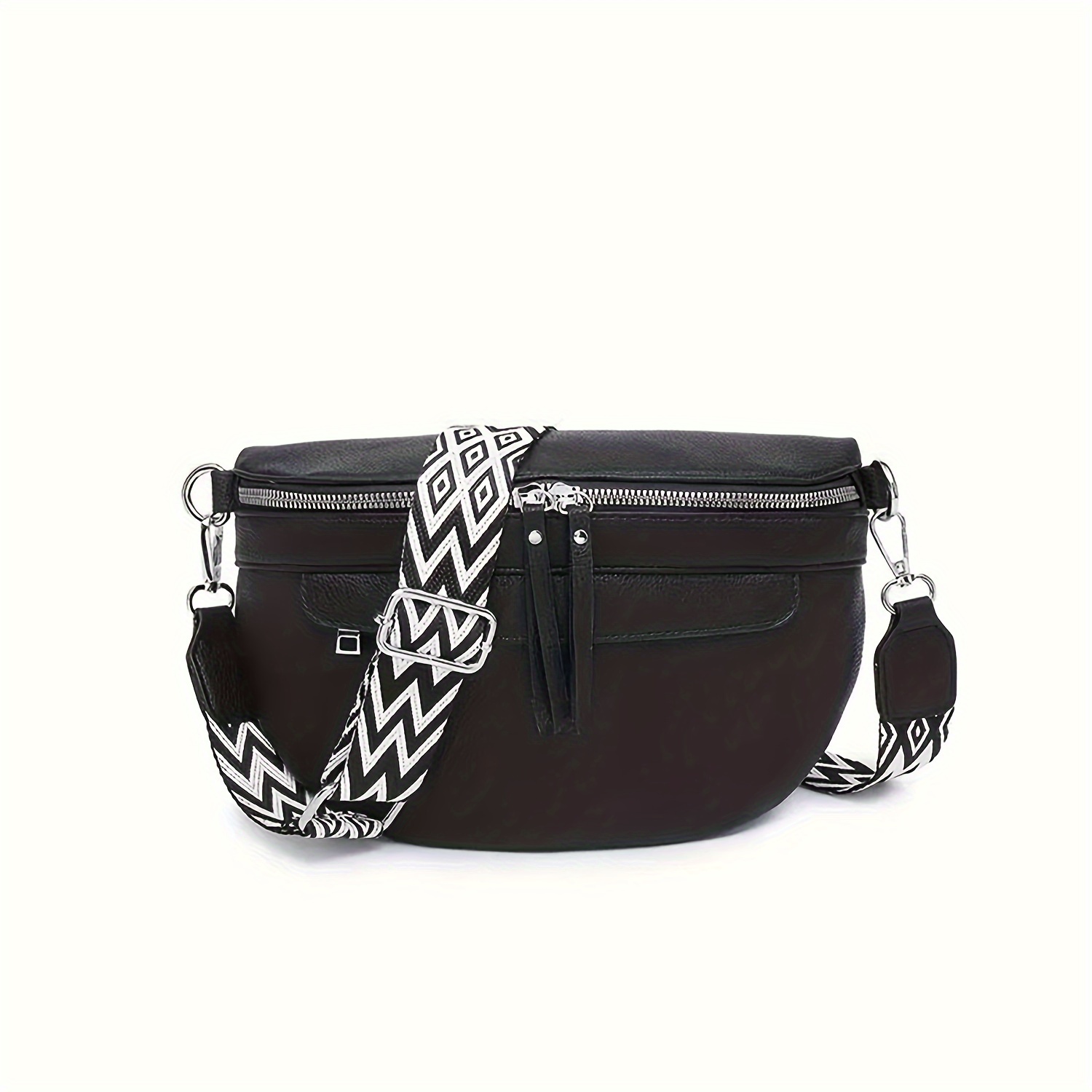 Wide-strap Fashionable Chest Bag, Waist Bag, And Crossbody Bag