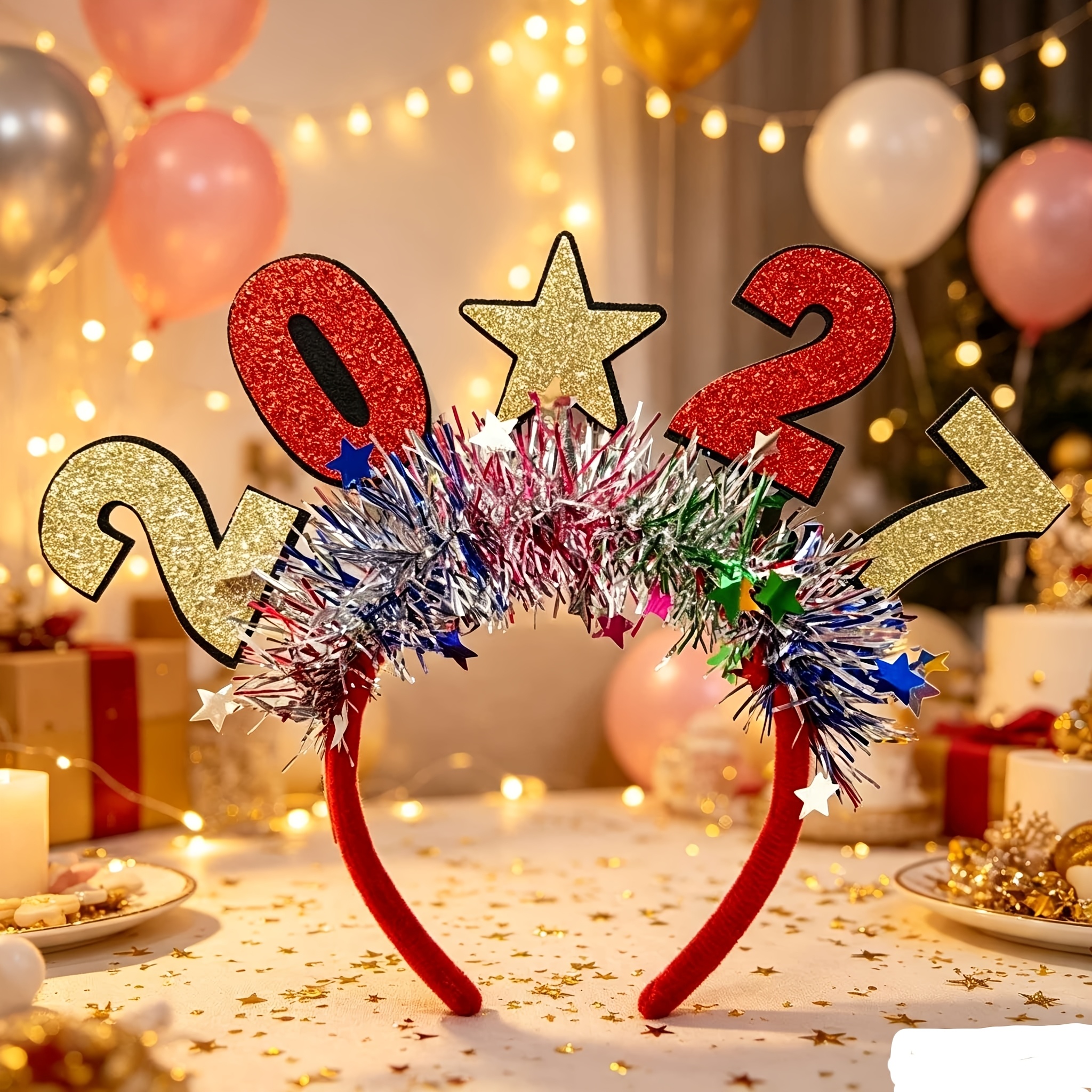 TEMU 1 de 2027, , Navidad, colorida para la cabeza