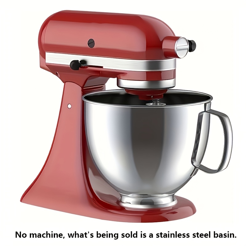 

1pc Stainless Steel For Stand Mixer, Deep Design, Rust Resistant, - Kitchen Accessory