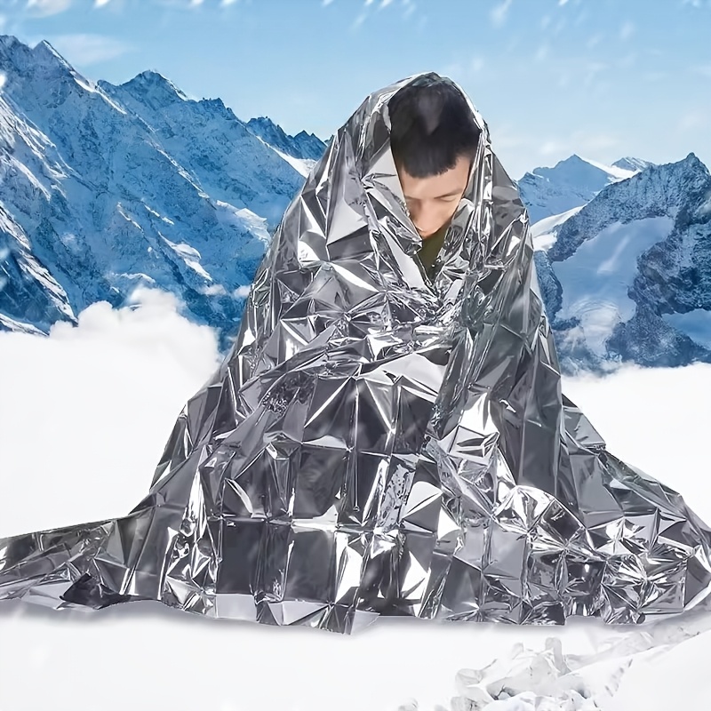 5pcs Outdoor Survival Blanket, Aluminum Foil Material