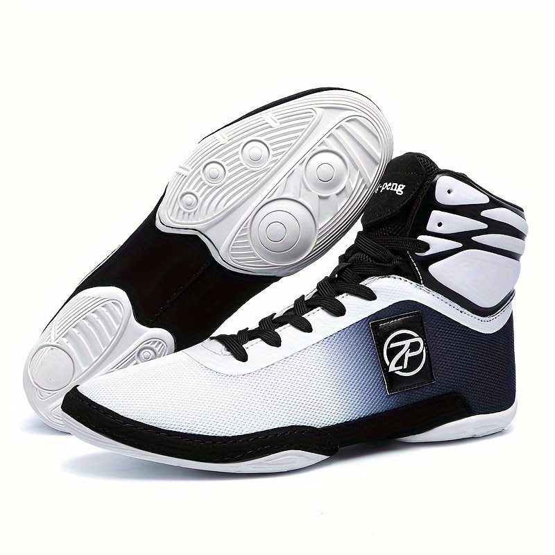 Chaussures Polyvalentes Salle De Sport Chaussures De Sport Homme Pour Boxe, Squat, Lutte - Semelle Antidérapante, Respirantes, Lacets