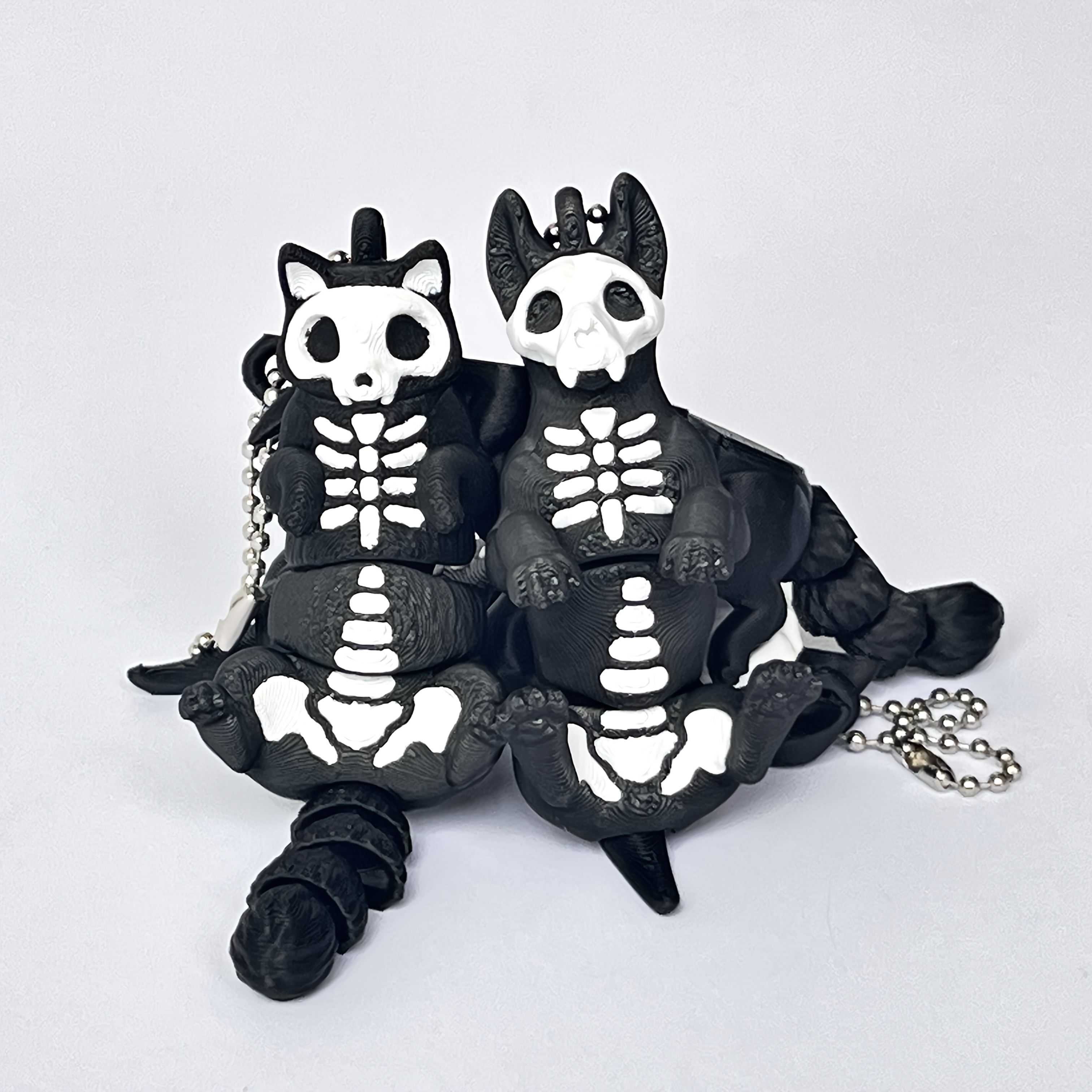 

3d Printed Jointed Bone Cat, Bone Dog, Skeleton Cat, Skeleton Dog Hanging Decorations, Holiday Gifts, Home Decoration