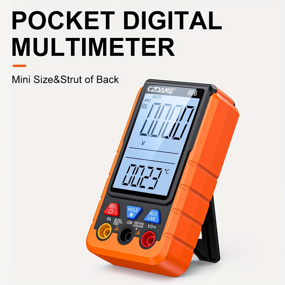 Multímetro digital A1X, nuevo detector de probador de electricista  profesional, multímetro detector de voltaje recargable, multímetro digital