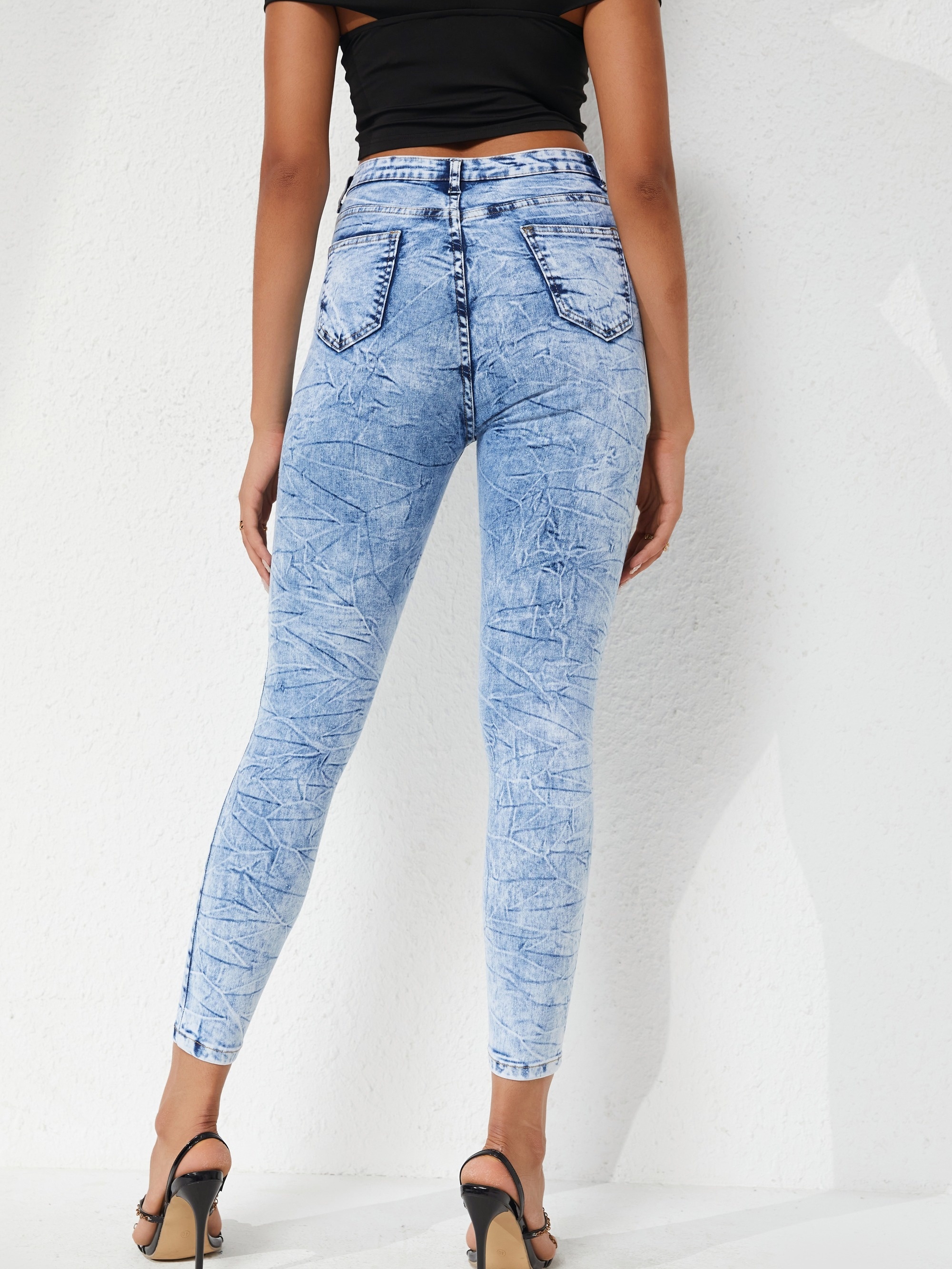  Vibrant Jeans ajustados de mezclilla para mujer