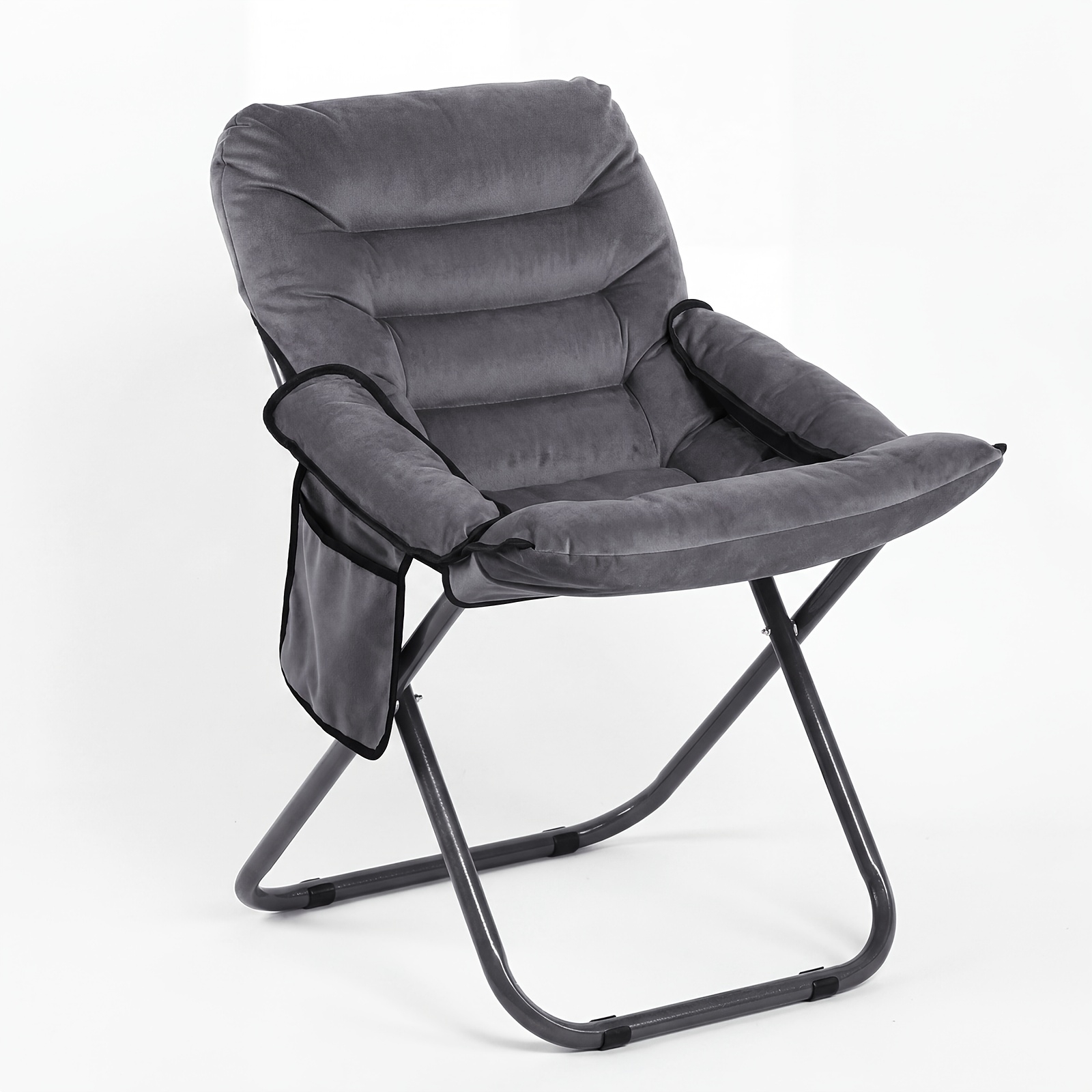 Folding Chairs, Office Chairs With Space- Folding Design For , 3-position Adjustable Reclining , Carbon Supports Up To 135kg, Recliners For Study Rooms, Lounges, Campings