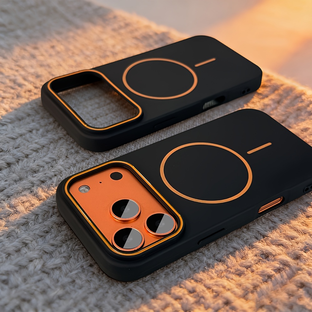 Image of Phone Case: Luxury Matte Magnetic Wireless Charging Case Compatible With Iphone 18 Pro Max 17 Pro Max 17 Air Compatible With Iphone 18 17 16 15 14 13pro For Men Women Soft Shockproof Cover