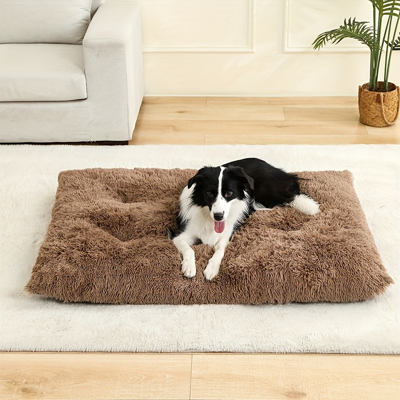 Image of Soft Large Dog House Comfortable Square Indoor Pet Bed Soft Dog Mat Bottom Non-slip Durable Machine Washable Suitable For Large, Medium, Small Cats And Dogs All Year Round Use