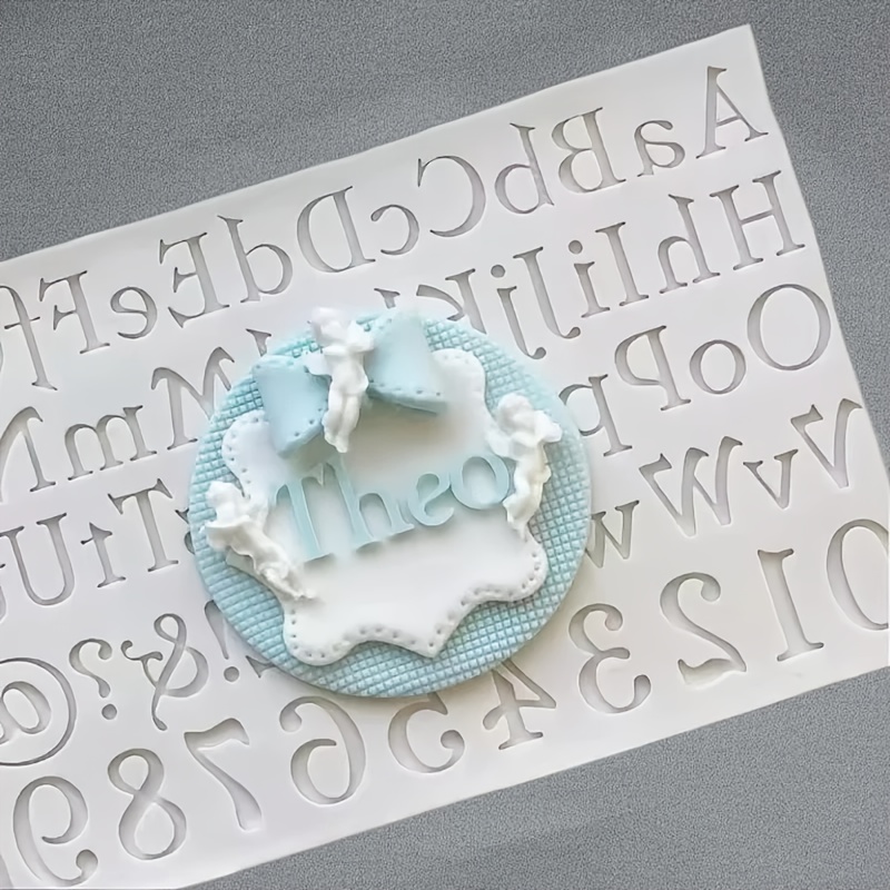Silicone Letter Fondant Molds