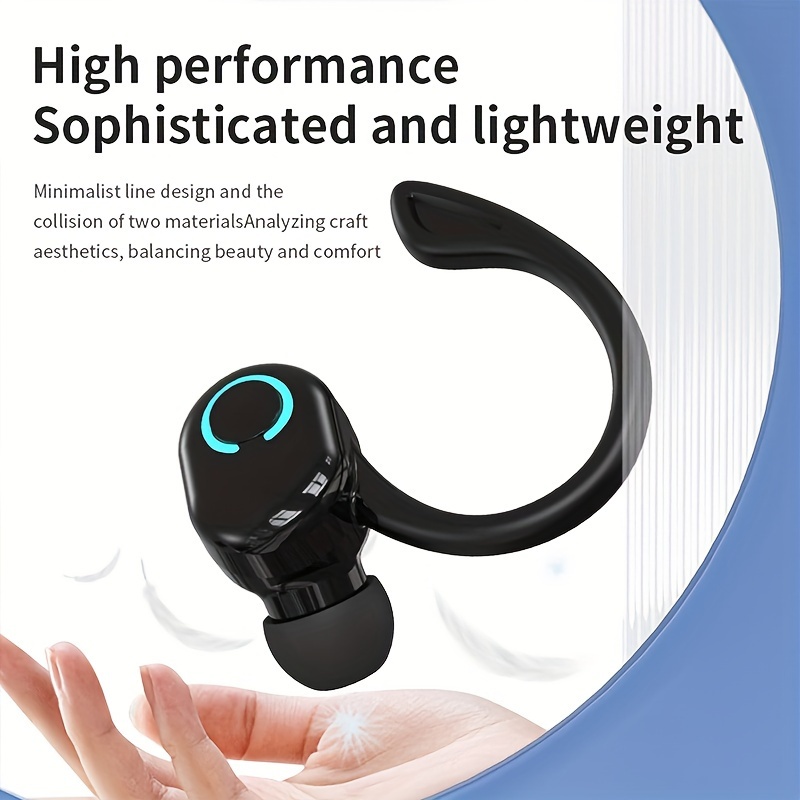 

Wireless Earbud Headphones With Volume Control, Semi-open-back Design, Compatible With All Cellphones - Rechargeable Lithium Polymer Battery, , Ideal For Sports And Business Use