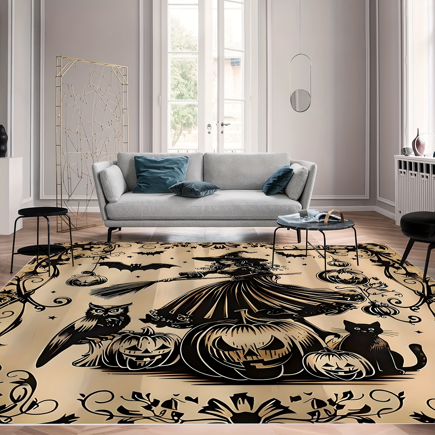 

Happy -themed Area Rug - 800g/sqm, 55mm Thick, Non-slip & Easy Clean, Perfect For Living Room, Bedroom Decor