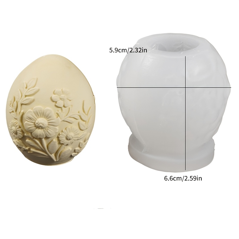 TEMU Candle Ball Silicone Mold Candle Mold Plaster Mold Diy Relief Rabbit Relief Egg Relief Flower Relief Relief Lace Mold Plaster Resin Handmade