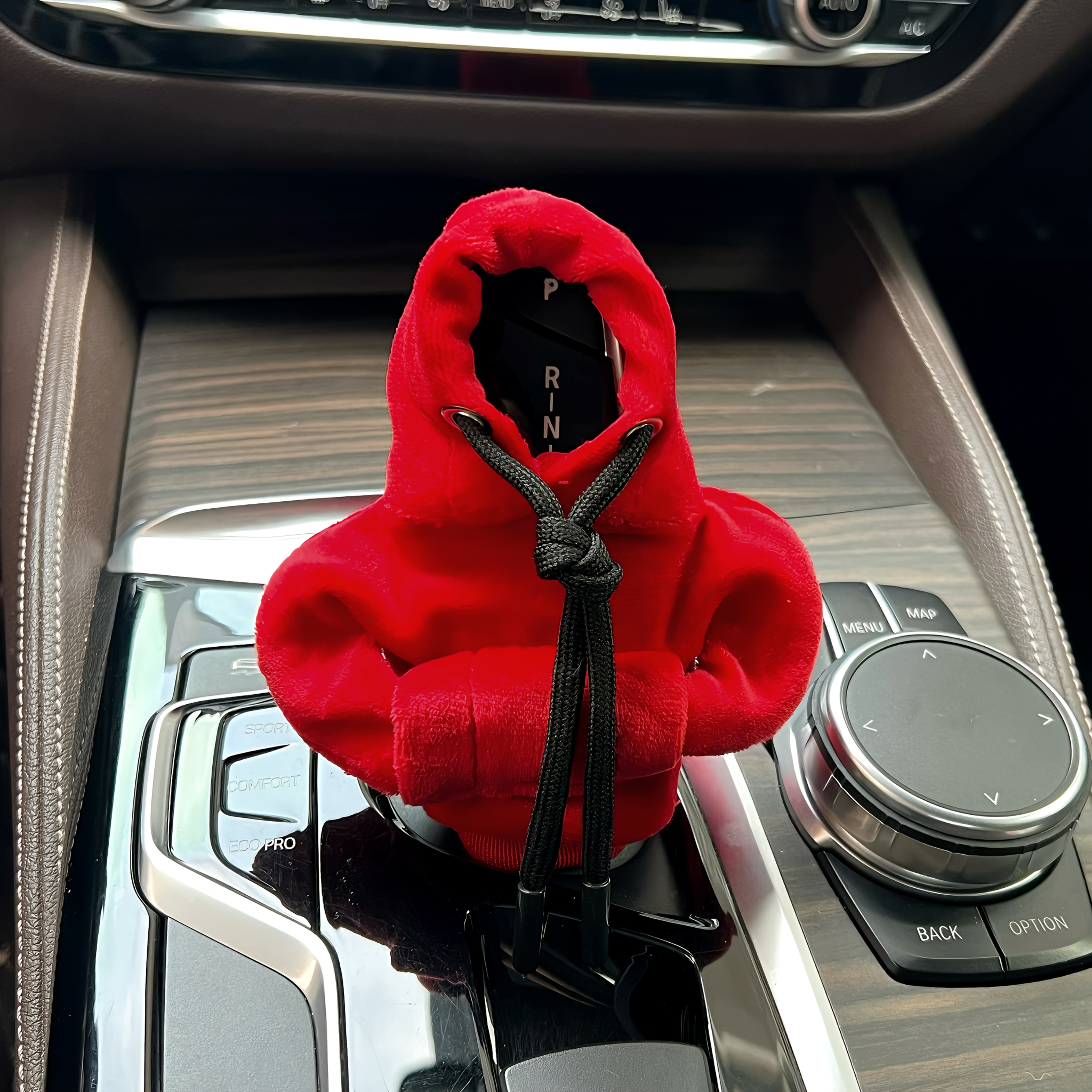 

Shift Knob Cover, Hoodie Design, Dust-proof Shift Decoration, Universal Fit, Motor Accessory