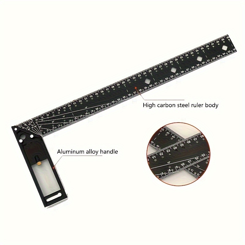 E-shop Ergonomisches Mehrwinkel-Lineal - 45/ Präzisionswerkzeug für Holzbearbeitung & Industrie, Robuste Metallkonstruktion